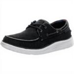 Skechers Status 2.0 Lorano Mocassini Uomo Tela Navy Canvas