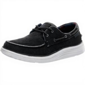 Skechers Status 2.0 Lorano Mocassini Uomo Tela Navy Canvas