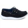Skechers Status 2.0 Lorano Mocassini Uomo Navy Canvas