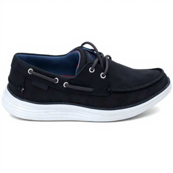 Skechers Status 2.0 Lorano Mocassini Uomo Navy Canvas