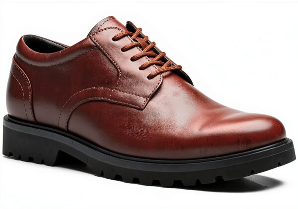 Scarpe Uomo Pelle Marrone Nera Allacciatura Confortevole-3