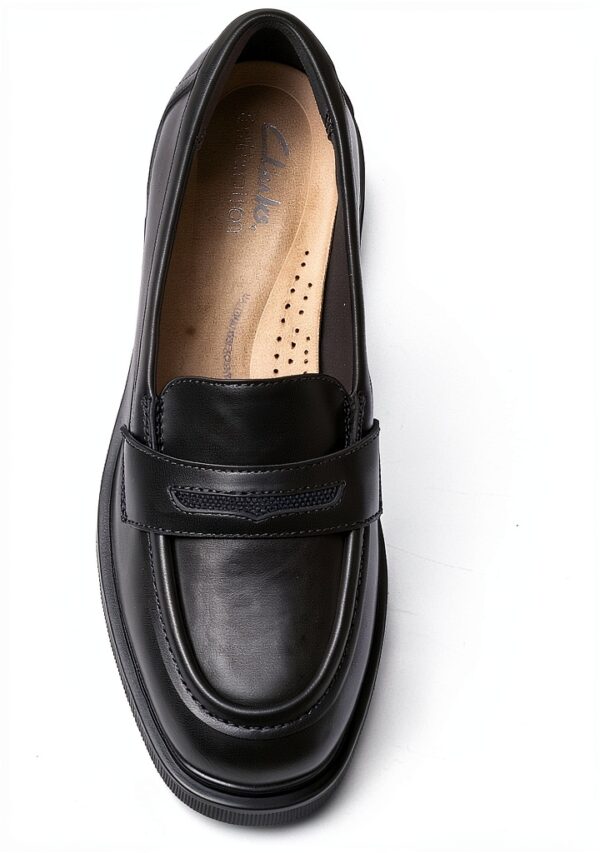 Clarks Scarpe Donna Pelle Nera Plantare Comfort Suola-5