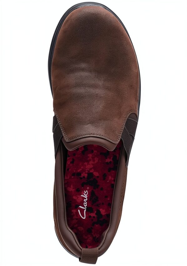 Clarks Breeze Bali slip on donna sintetico marrone comode-6