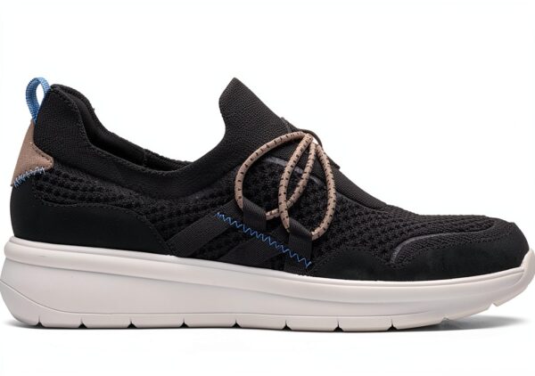Clarks Ezera Run scarpe donna maglia nera comode plantare-2