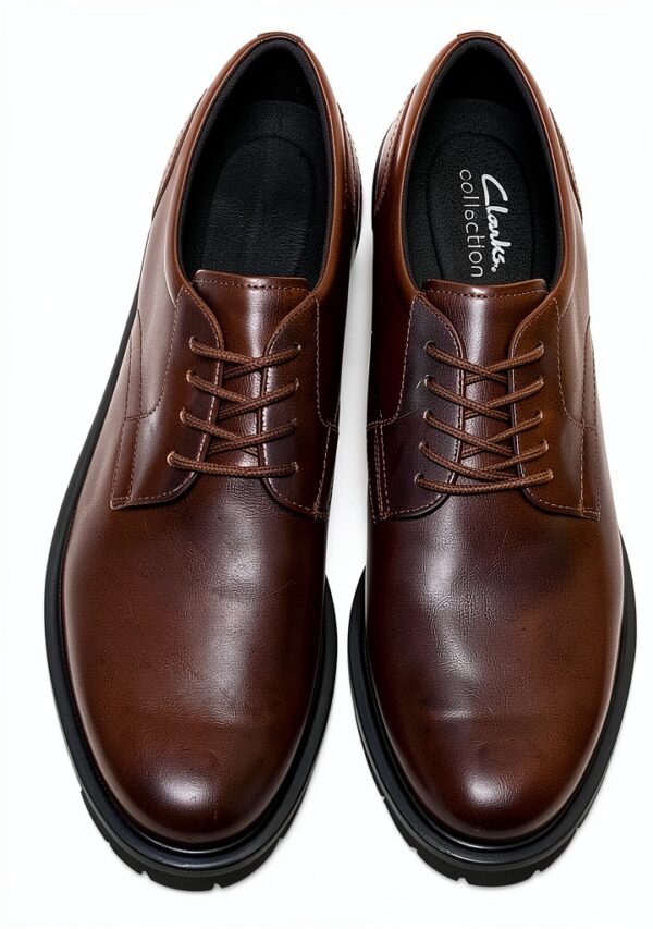 Scarpe Uomo Pelle Marrone Nera Allacciatura Confortevole-5