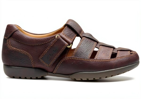 Clarks Pantofole Uomo Marrone Mahogany Leather Comode-0
