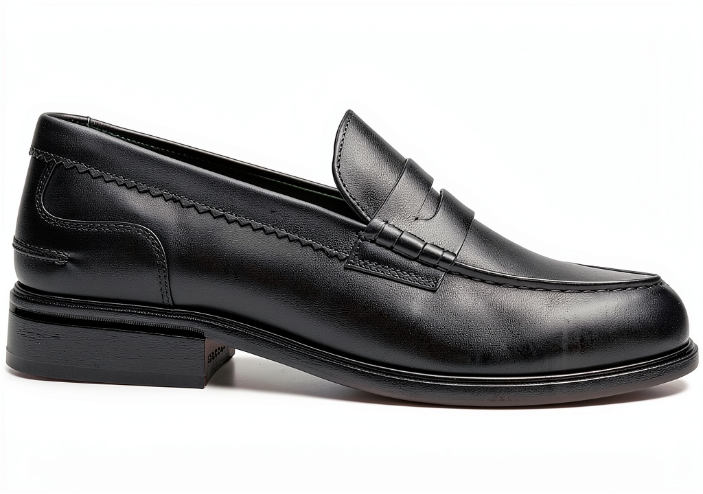 Clarks Craftjames Lo mocassino nero su sfondo neutro