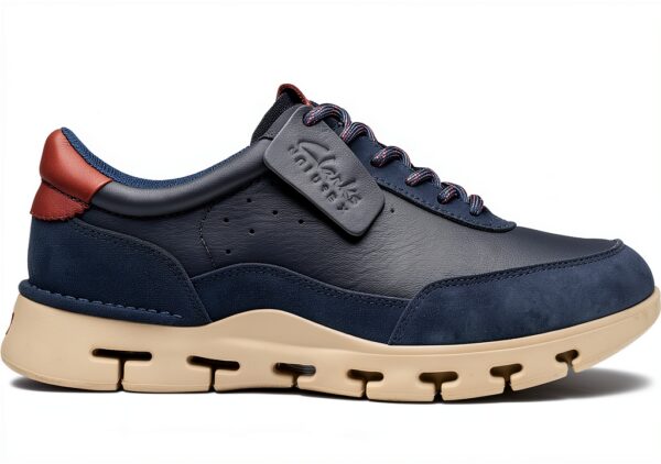 Clarks Nature X One Sneaker Uomo Comodo Pelle Navy EU 44.5