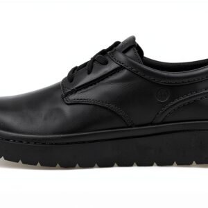 Clarks Polden Lace Black Leather Scarpe Uomo Comode-0
