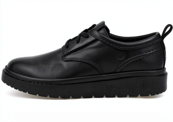 Clarks Polden Lace Black Leather Scarpe Uomo Comode-0
