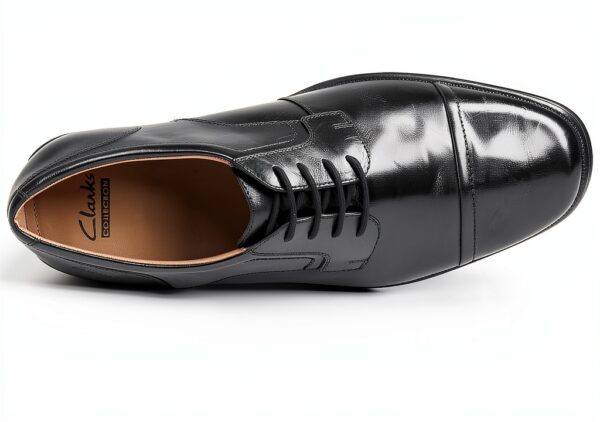 Clarks Scarpe Uomo Nero Pelle Lavoro Eleganti 42.5 EU-5