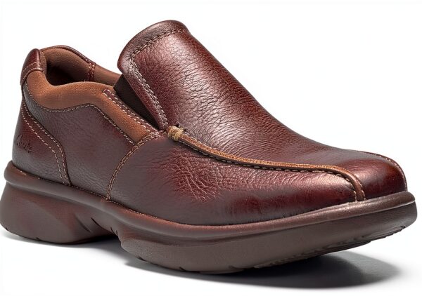 Mocassini Clarks Uomo Pelle Comodo Slip On Ortholite-5