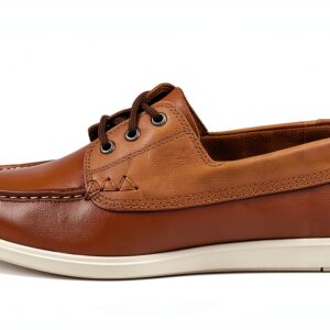 Scarpe da barca Clarks uomo pelle suola EVA lacci regolabili-0