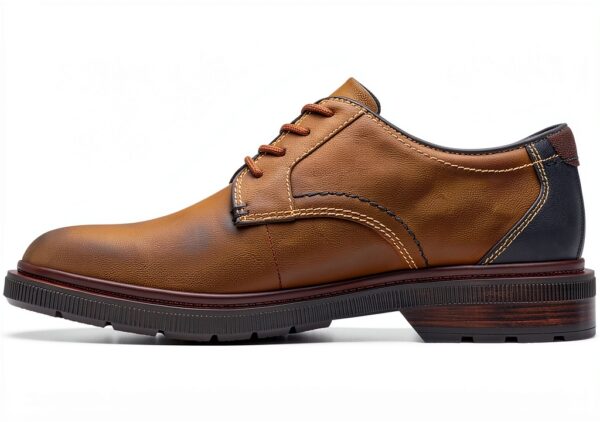 Clarks Scarpe Derby Uomo Pelle Cera dApe Suola Gomma-2