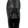 Clarks Polden Lace Black Leather Scarpe Uomo Comode-1