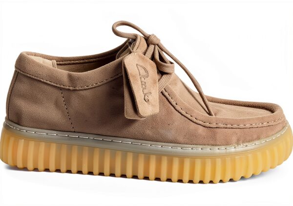 Scarpe Clarks Uomo Pelle Scamosciata Light Grey Sde-1
