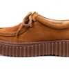 Clarks Scarpe Oxford Donna Pelle Nubuck Marrone Chiaro-0