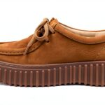 Clarks Scarpe Oxford Donna Pelle Nubuck Marrone Chiaro-0