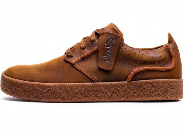 Scarpe Uomo Pelle Di Cera D Api Chiusura Lacci Suola Gomma-0