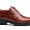 Scarpe Uomo Pelle Marrone Nera Allacciatura Confortevole-0