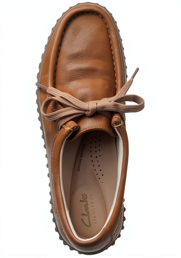 Clarks Scarpe Oxford Donna Pelle Nubuck Marrone Chiaro-1