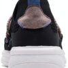 Clarks Ezera Run scarpe donna maglia nera comode plantare-6