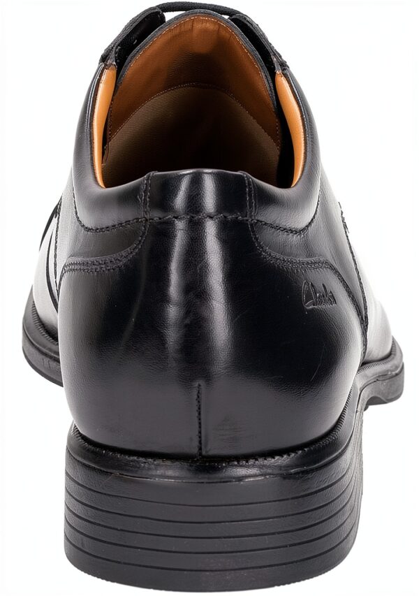 Clarks Scarpe Uomo Nero Pelle Lavoro Eleganti 42.5 EU-4