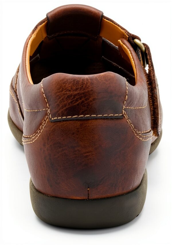 Clarks Pantofole Uomo Marrone Mahogany Leather Comode-4