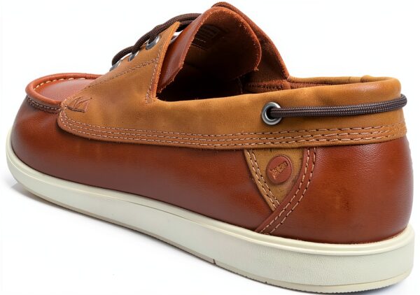 Scarpe da barca Clarks uomo pelle suola EVA lacci regolabili-5
