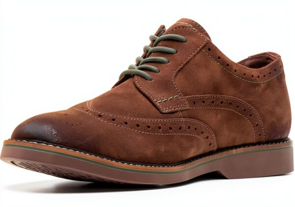 Clarks Scarpe Uomo Camoscio Marrone Scuro Stringhe Basse-2