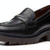 Clarks Scarpe Donna Pelle Nera Plantare Comfort Suola-0