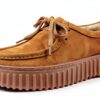 Clarks Scarpe Oxford Donna Pelle Nubuck Marrone Chiaro-3