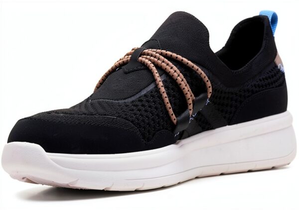 Clarks Ezera Run scarpe donna maglia nera comode plantare-4