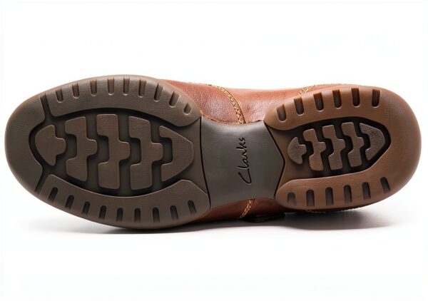 Clarks Pantofole Uomo Marrone Mahogany Leather Comode-6