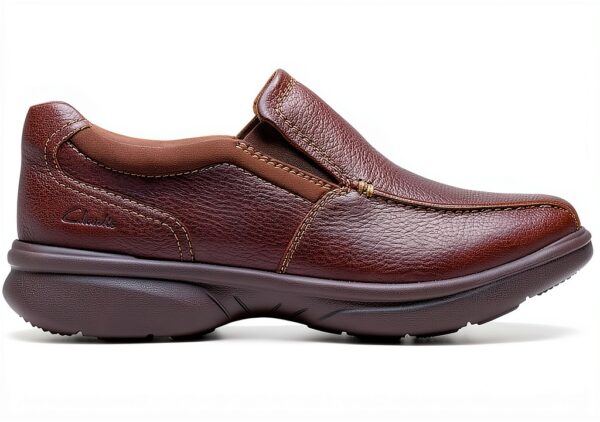 Mocassini Clarks Uomo Pelle Comodo Slip On Ortholite-4