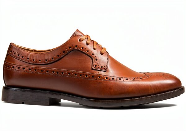 Clarks Scarpe Uomo Pelle British Tan Nero Lacci Gomma-1