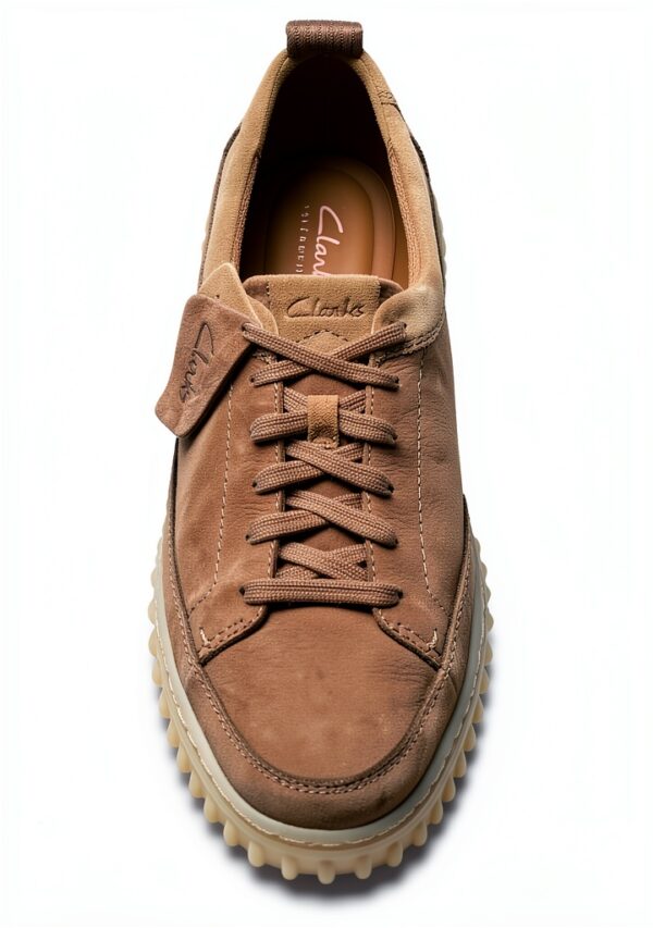CLARKS Torhill Lace Dark Sand Nubuck Scarpe Unisex Adulto-5